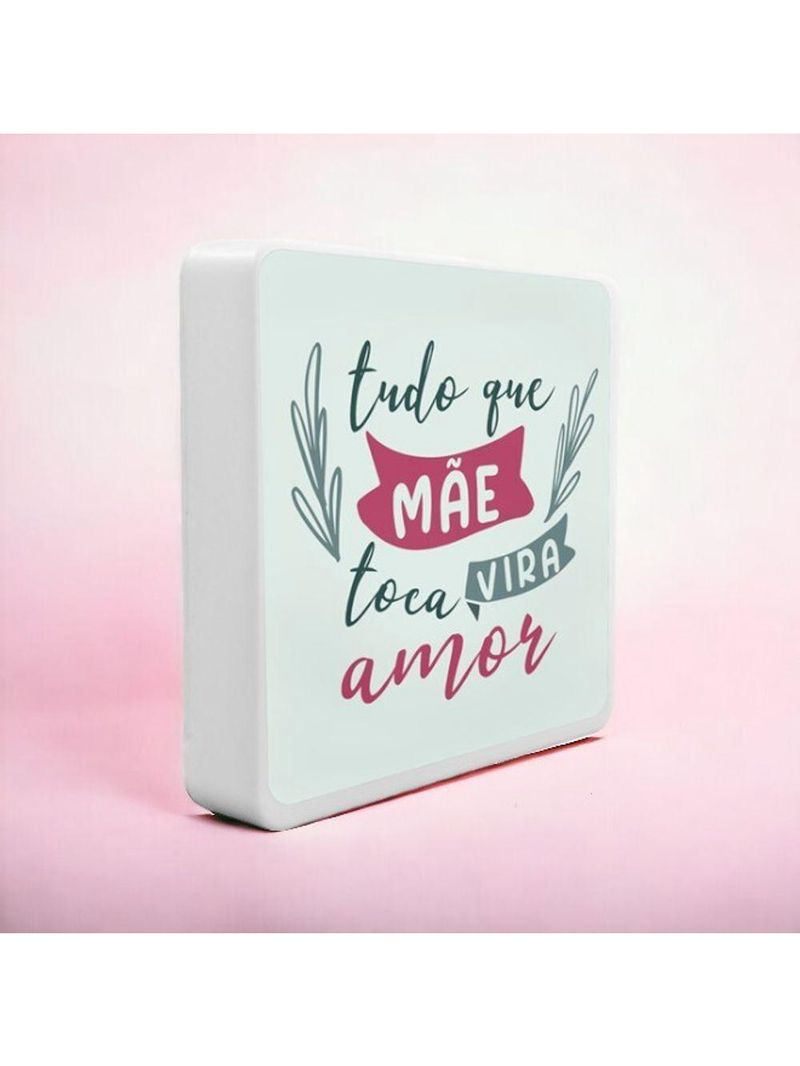 Luminária Box Slim Mãe Transforma Usb