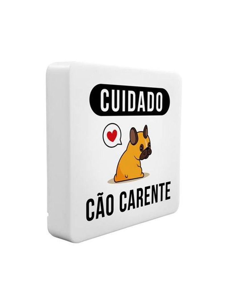 Luminária Box Slim Cão Carente Usb