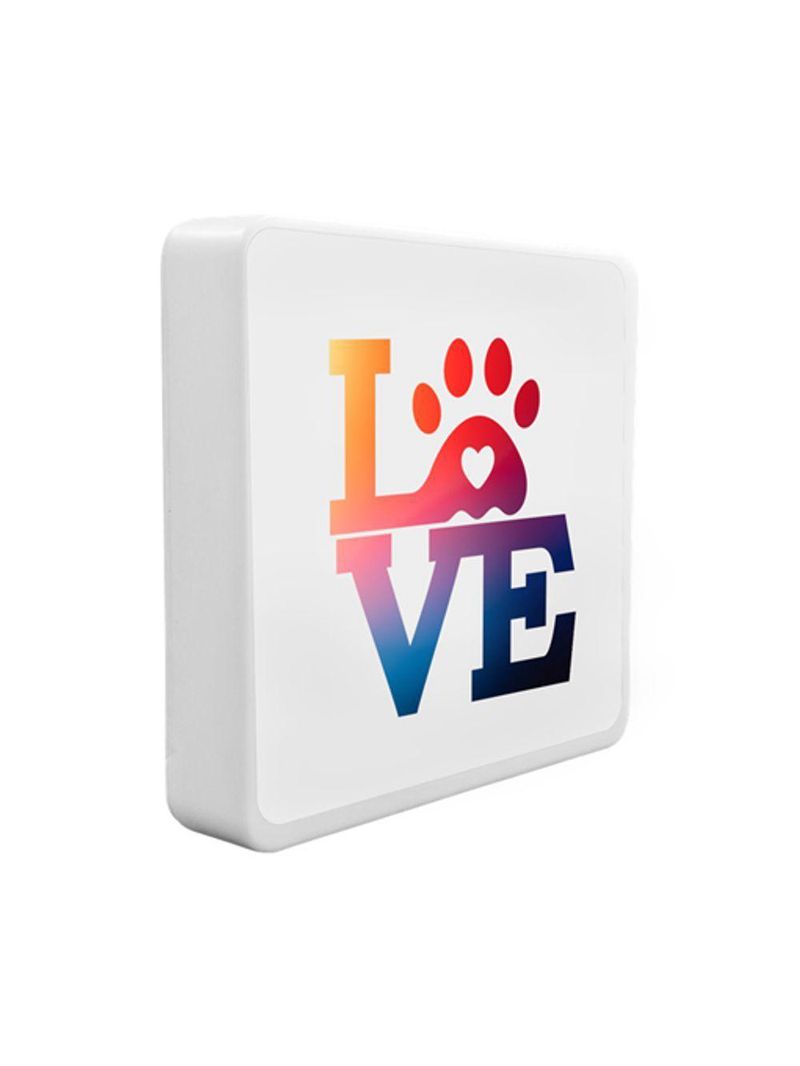 Luminária Box Slim Love Pet Usb