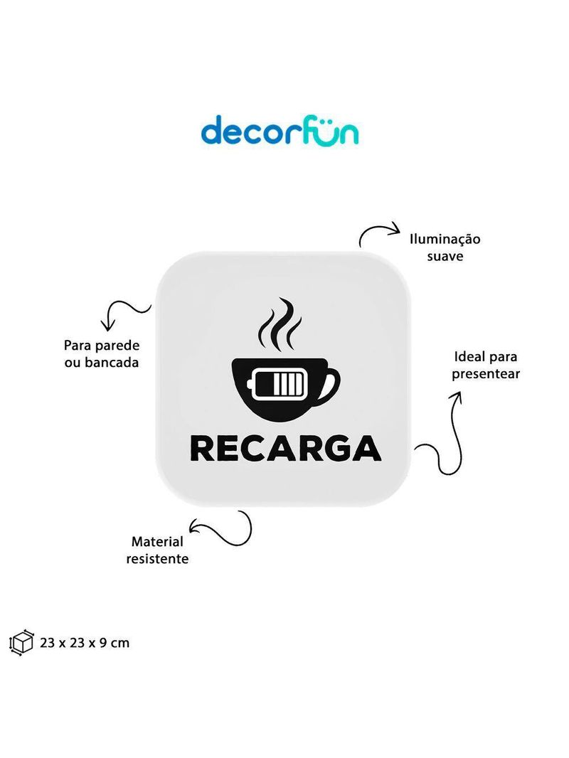 Luminária Box Hora Da Recarga