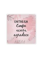 Luminária Box Slim Entrega Confia Aceita E Agradece Usb