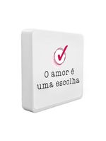 Luminária Box Slim O Amor é Uma Escolha Usb