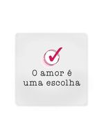 Luminária Box Slim O Amor é Uma Escolha Usb