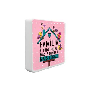 Luminária Box Slim Família Legal Usb