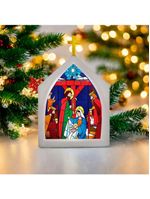 Luminária Vitral Capela De Natal
