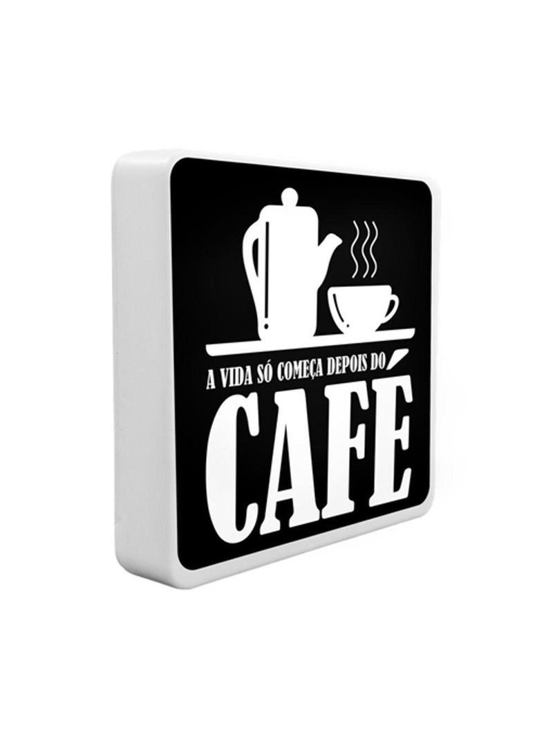 Luminária Box Slim Depois Do Café Usb