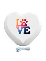 Luminária Coração Love Pet Usb