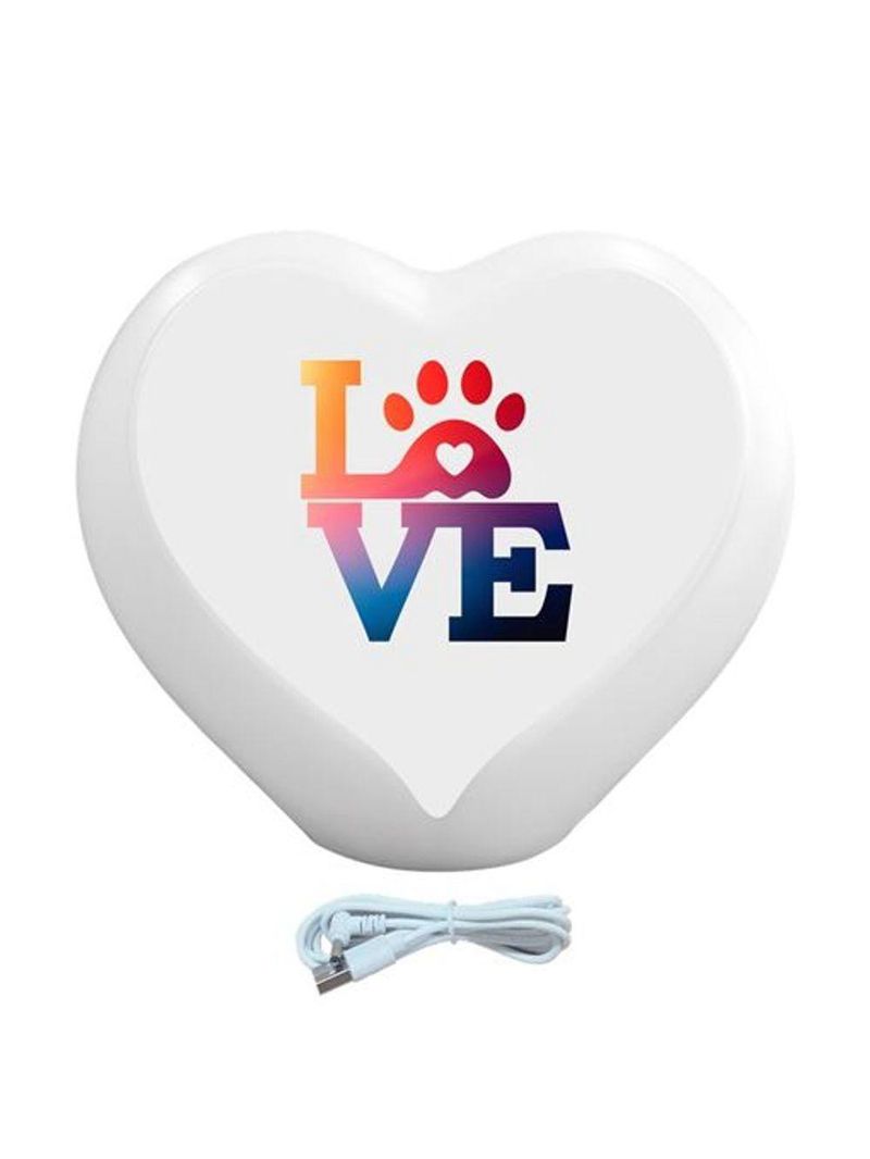 Luminária Coração Love Pet Usb