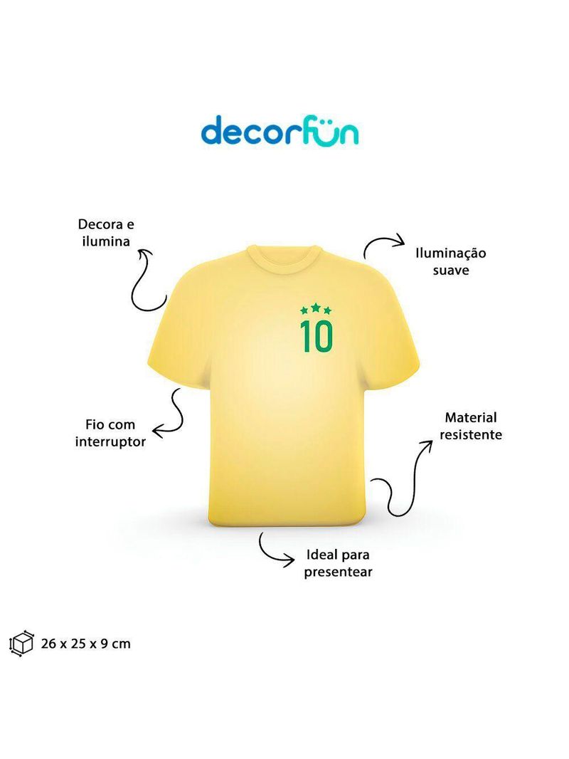 Luminária Camisa 10 Brasil
