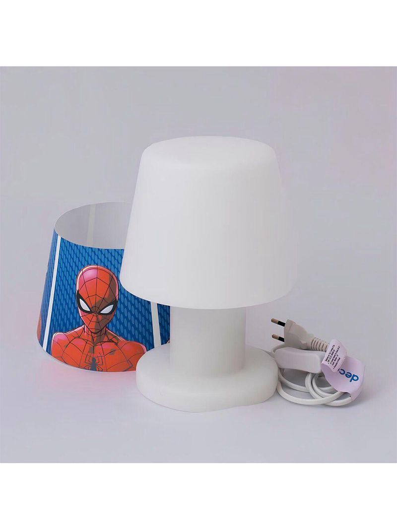 Luminária Abajur De Mesa Homem Aranha Marvel
