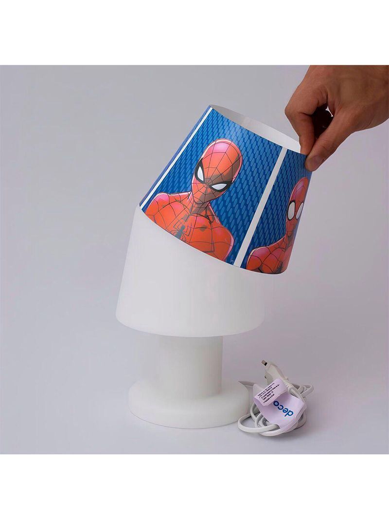 Luminária Abajur De Mesa Homem Aranha Marvel