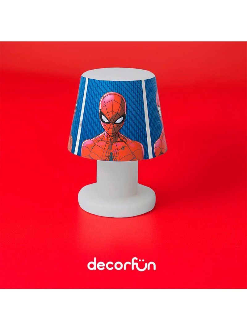 Luminária Abajur De Mesa Homem Aranha Marvel