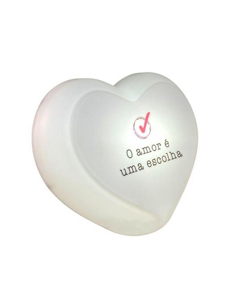 Luminária Coração O Amor é Uma Escolha Led Usb