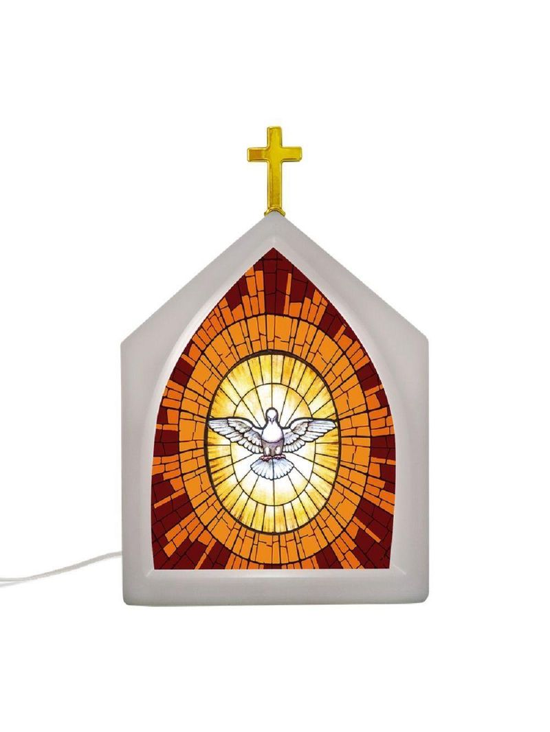 Luminária Vitral Espírito Santo