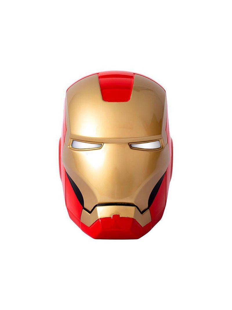 Luminária De Mesa Capacete Homem De Ferro Colorida Marvel Iron Man
