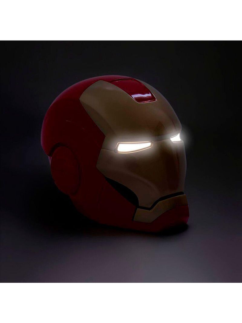 Luminária De Mesa Capacete Homem De Ferro Colorida Marvel Iron Man