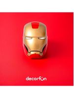 Luminária De Mesa Capacete Homem De Ferro Colorida Marvel Iron Man