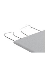 Tábua de passar roupa utimil ajustável com ponta e suporte para ferro – branco/cinza