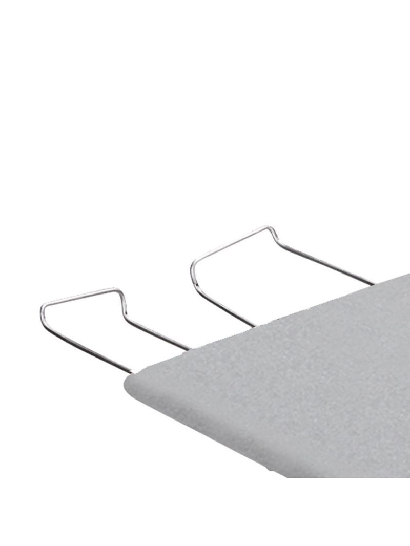 Tábua de passar roupa utimil ajustável com ponta e suporte para ferro – branco/cinza