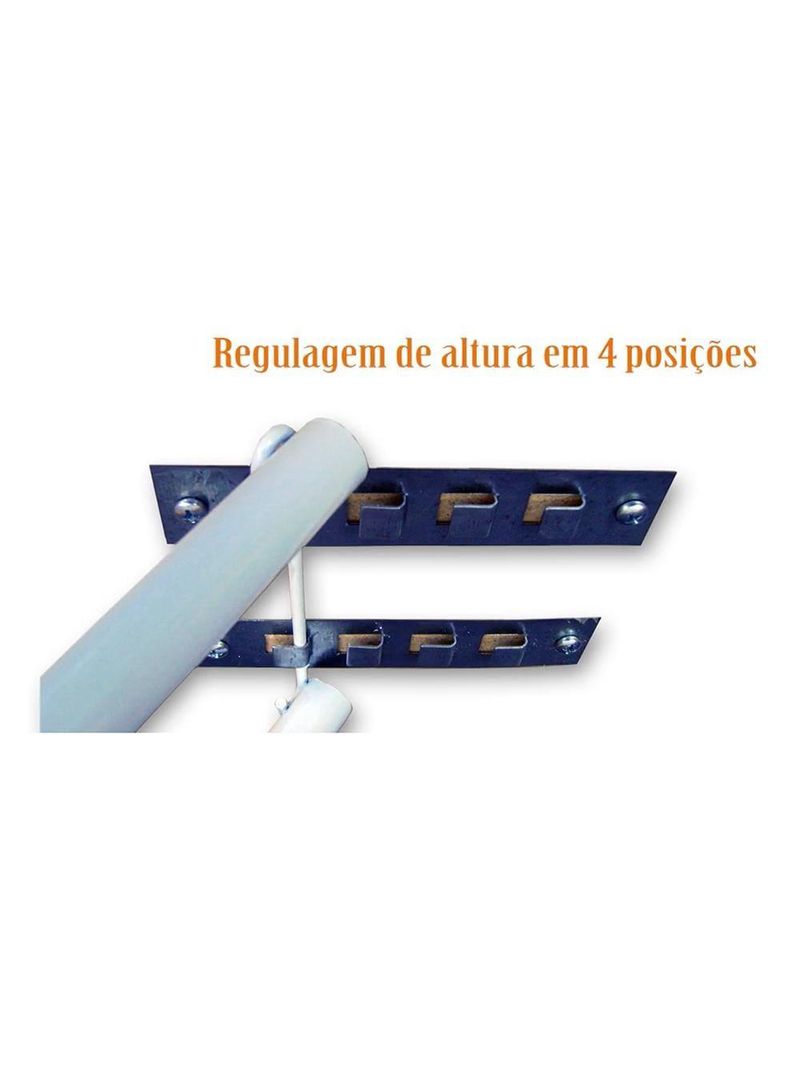 Tábua de passar roupa utimil ajustável com ponta e suporte para ferro – branco/cinza