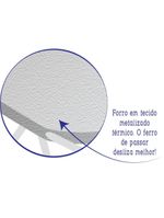 Tábua de passar roupa utimil ajustável com ponta e suporte para ferro – branco/cinza