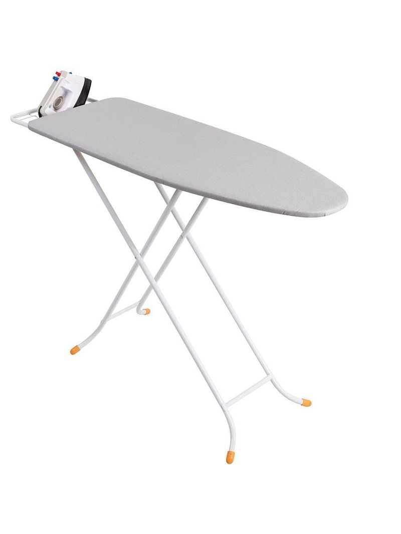 Tábua de passar roupa regulável utimil ep 212 - cinza/branco