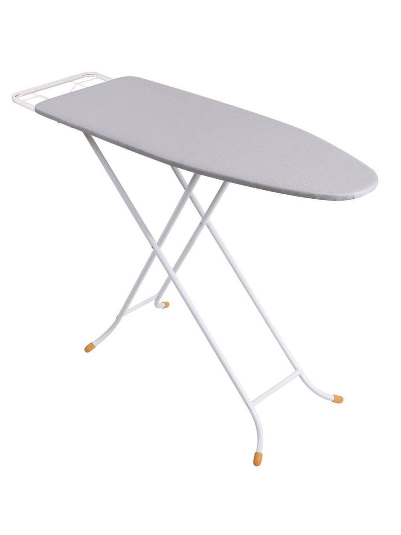 Tábua de passar roupa regulável utimil ep 212 - cinza/branco