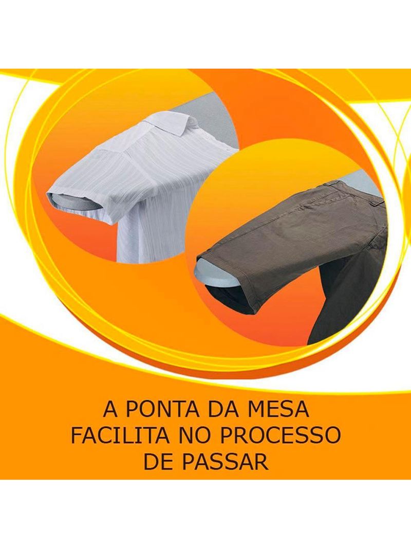 Tábua de passar roupa regulável utimil ep 212 - cinza/branco