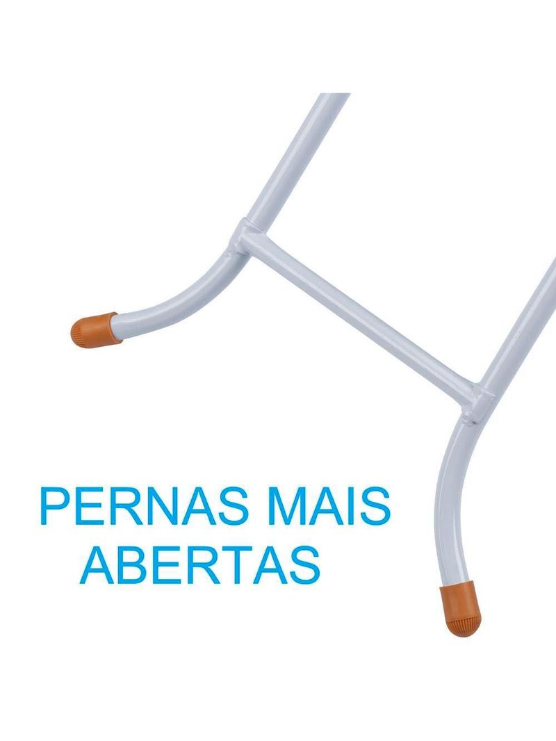 Tábua de passar roupa regulável utimil ep 212 - cinza/branco