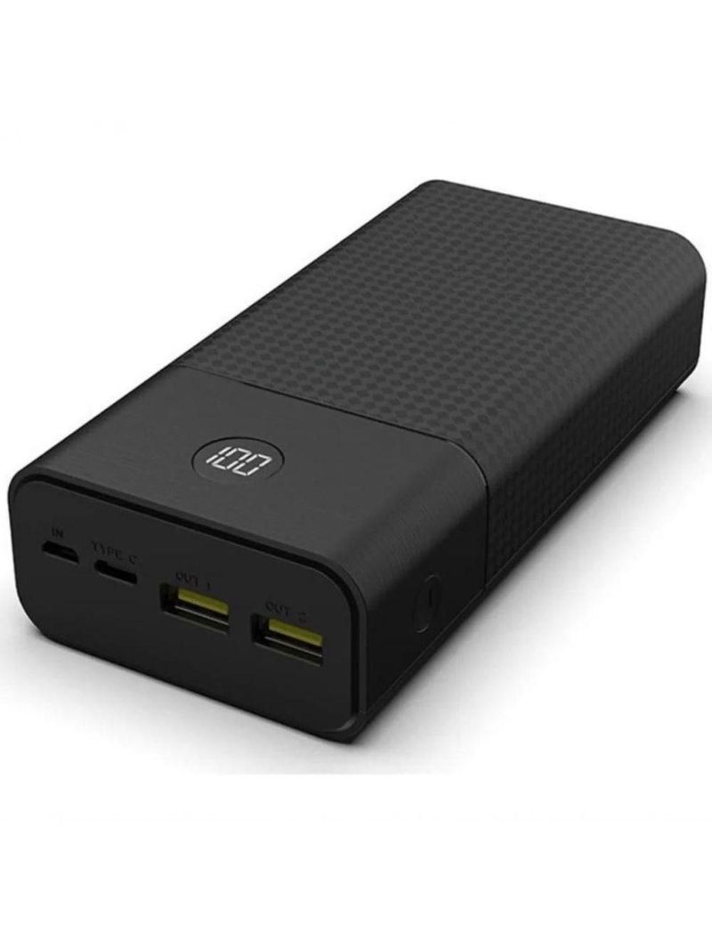 Carregador Portátil Power Bank 30000mah Super Carga Rápida Preto
