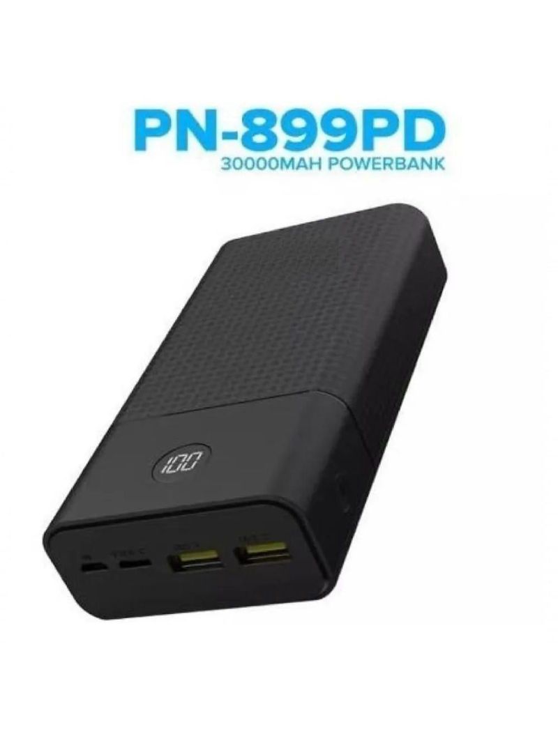 Carregador Portátil Power Bank 30000mah Super Carga Rápida Preto