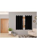 Cortina Isa Varão Tecido Oxford 2,00M X 1,40M P/  Preto