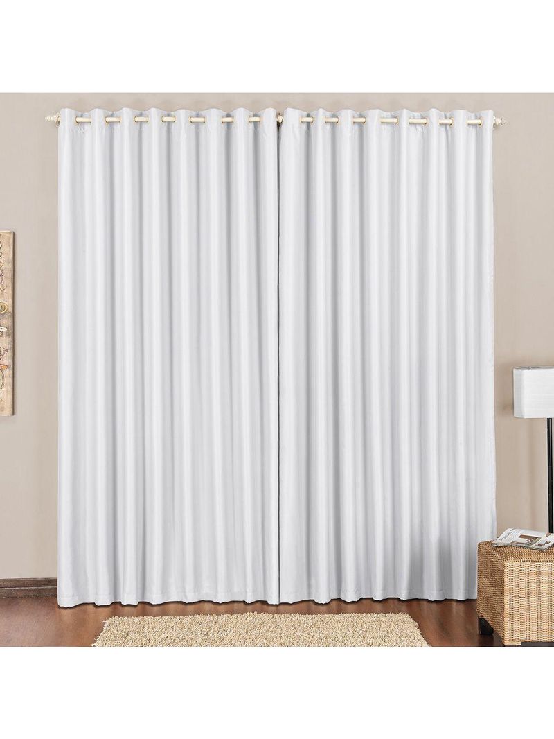 Cortina Block Blackout  3,00 X 2,60M  Branco Gelo