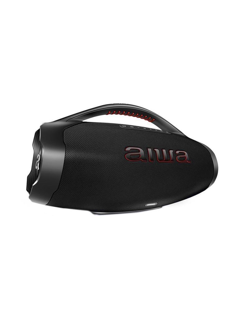 Caixa de som aiwa boombox plus com 3 alto-falantes bivolt e com proteção ip66 contra Água e poeira aws-bbs-01b - 200w