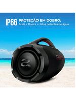 Caixa de som aiwa boombox plus com 3 alto-falantes bivolt e com proteção ip66 contra Água e poeira aws-bbs-01b - 200w