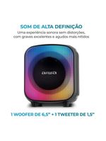 Caixa de som partybox aiwa pb-07 com bluetooth, iluminação rgb, entrada usb, entrada para cabo auxiliar e entrada para micro sd - 100w rms - bivolt