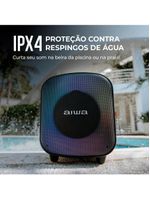 Caixa de som partybox aiwa pb-07 com bluetooth, iluminação rgb, entrada usb, entrada para cabo auxiliar e entrada para micro sd - 100w rms - bivolt