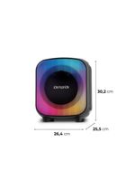 Caixa de som partybox aiwa pb-07 com bluetooth, iluminação rgb, entrada usb, entrada para cabo auxiliar e entrada para micro sd - 100w rms - bivolt