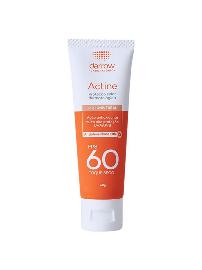 Actine protetor solar fps 60 com cor darrow