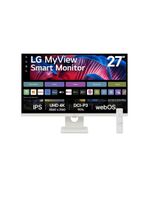 Monitor 27” 4k uhd lg myview smart 27sr73u-w webos 23 airplay bluetooth branco