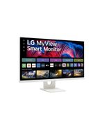 Monitor 27” 4k uhd lg myview smart 27sr73u-w webos 23 airplay bluetooth branco
