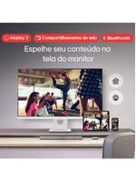 Monitor 27” 4k uhd lg myview smart 27sr73u-w webos 23 airplay bluetooth branco