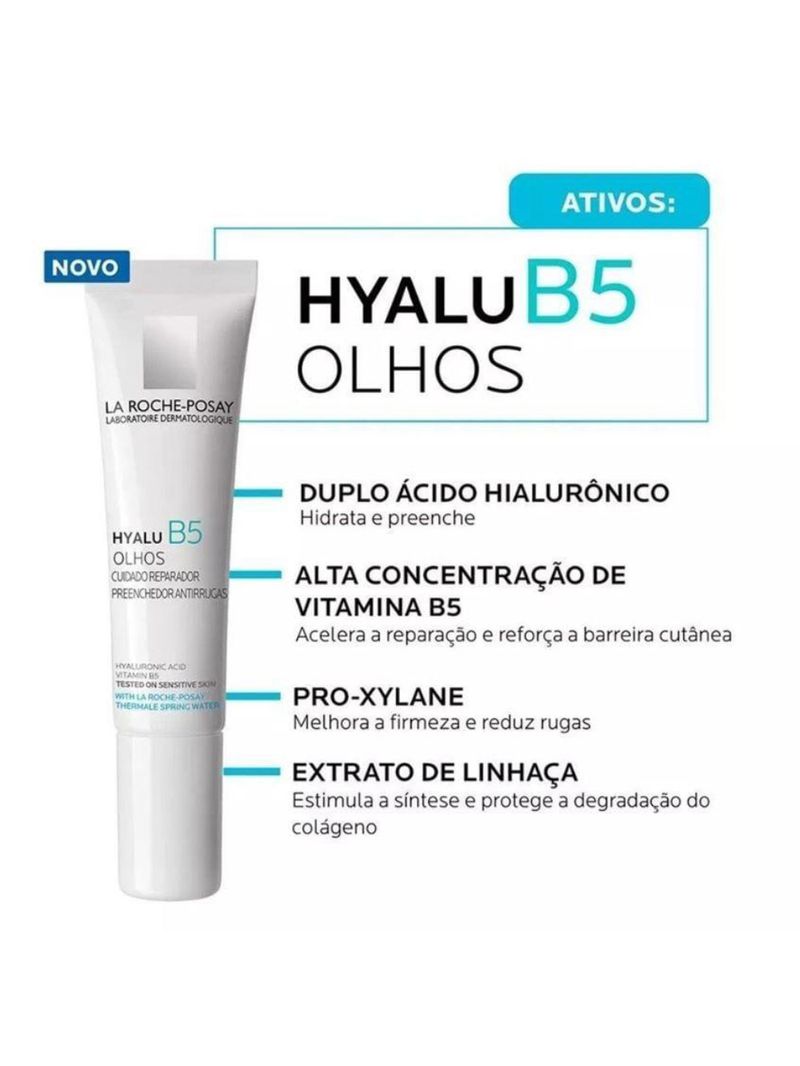 Creme anti-idade la roche-posay - hyalu b5 olhos