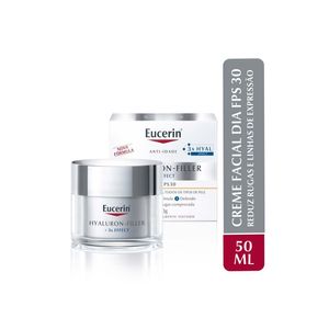 Creme facial dia antirugas eucerin hyaluron-filler + 3x effect fps30