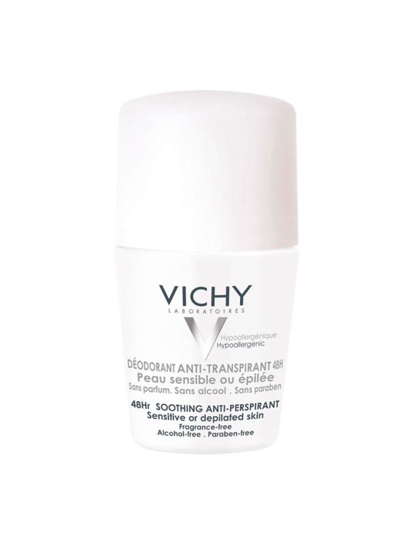 Desodorante 48h vichy - desodorante roll-on para peles muito sensíveis ou depiladas