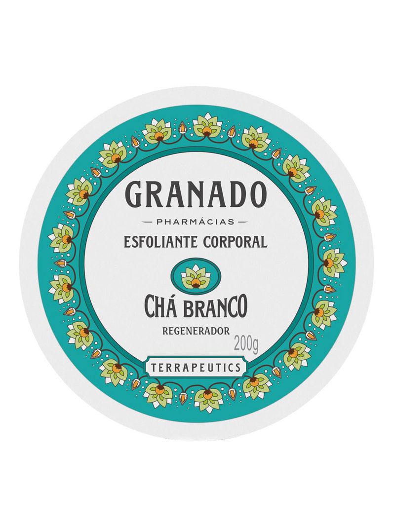 Esfoliante corporal granado - chá branco