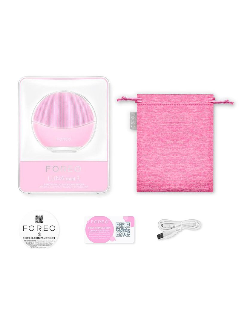 Escova de limpeza facial foreo luna mini 3 pearl pink