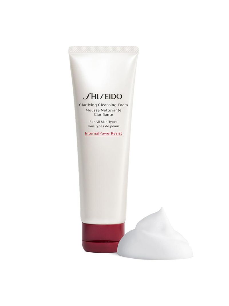 Espuma de limpeza facial shiseido - clarifying cleasing foam