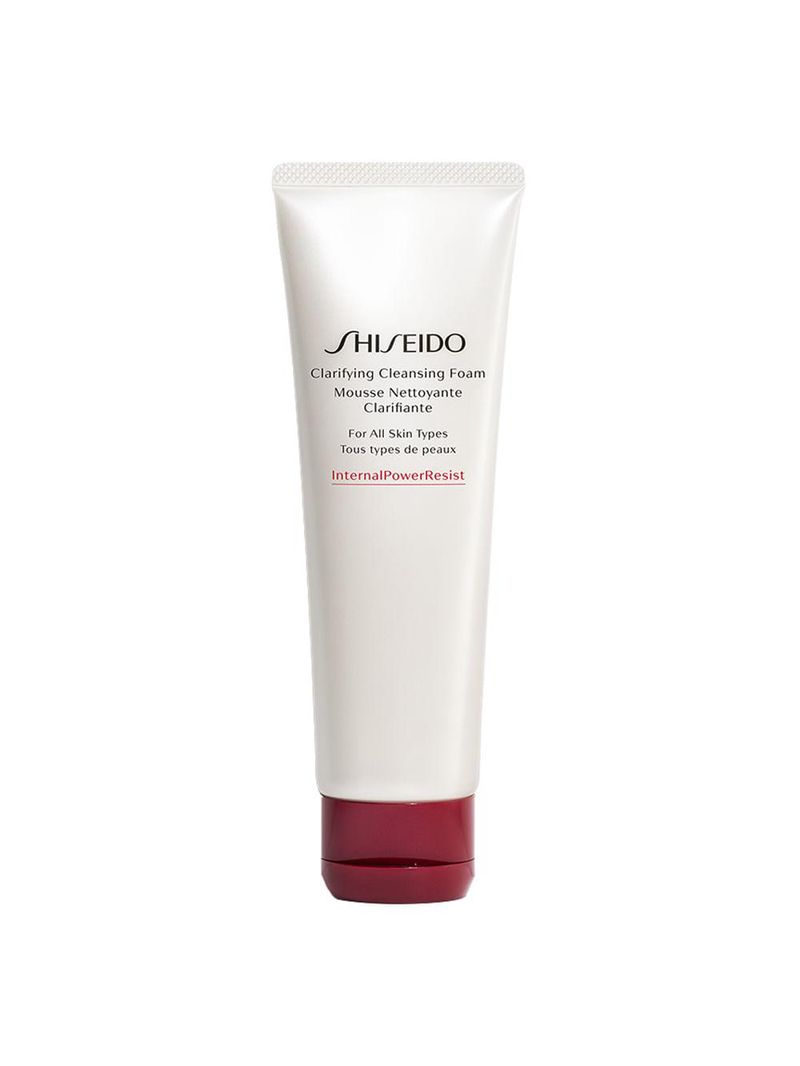 Espuma de limpeza facial shiseido - clarifying cleasing foam