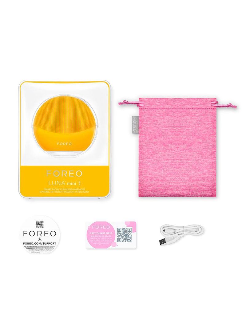Escova de limpeza facial foreo luna mini 3 sunflower yellow